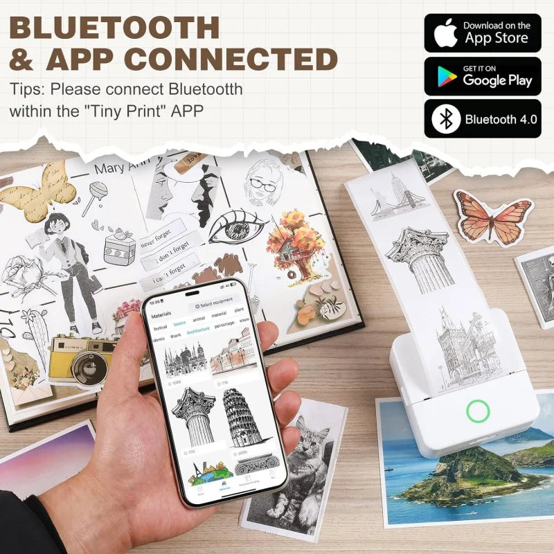 Stampante Portatile Ufficiale Luna Park Experience – X6 Mini Bluetooth